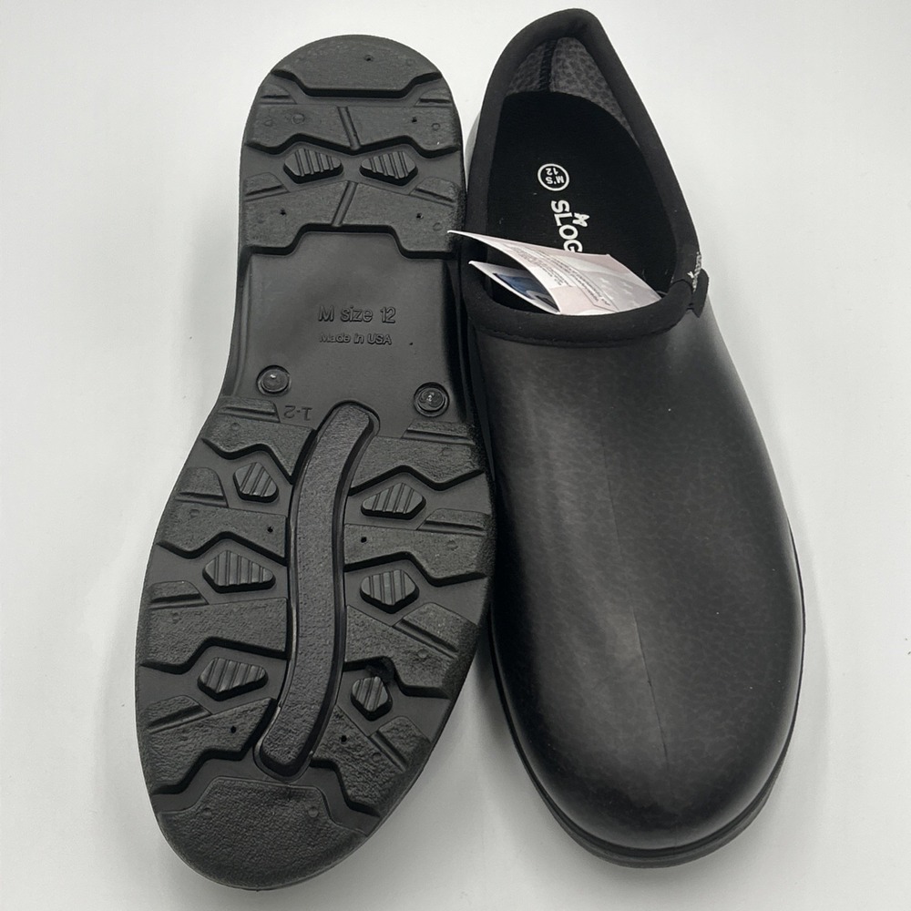 Sloggers Waterproof Work Shoe Men's Size 12 Slip On Garden Rain Black New No Box - Picture 6 of 9